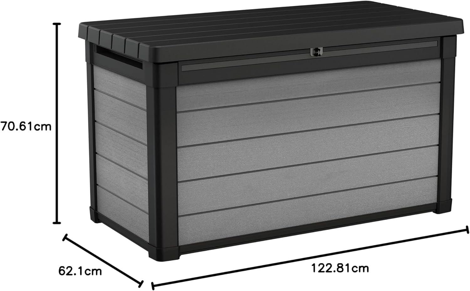 Pakevo™ | 380L Denali Garden Cushion Storage Box — UV-Resistant Outdoor Storage