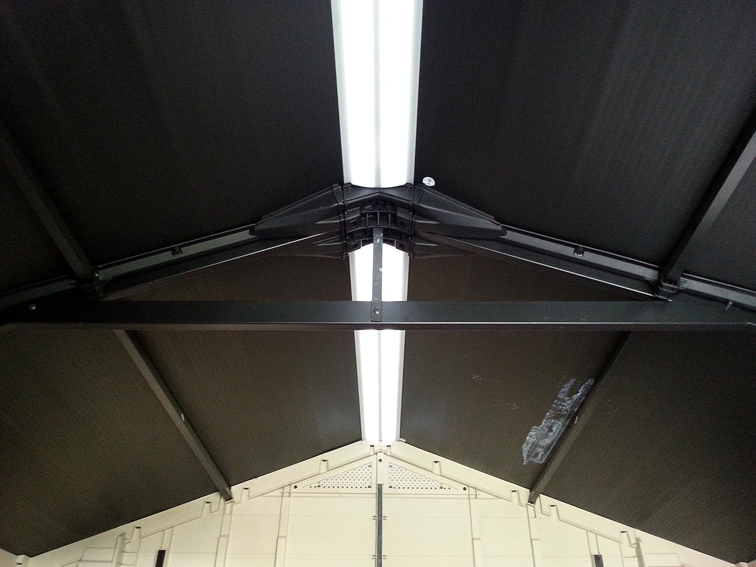 Pakevo™ | 8x11ft Factor Outdoor Garden Storage Shed — Beige Resin, Steel-Reinforced