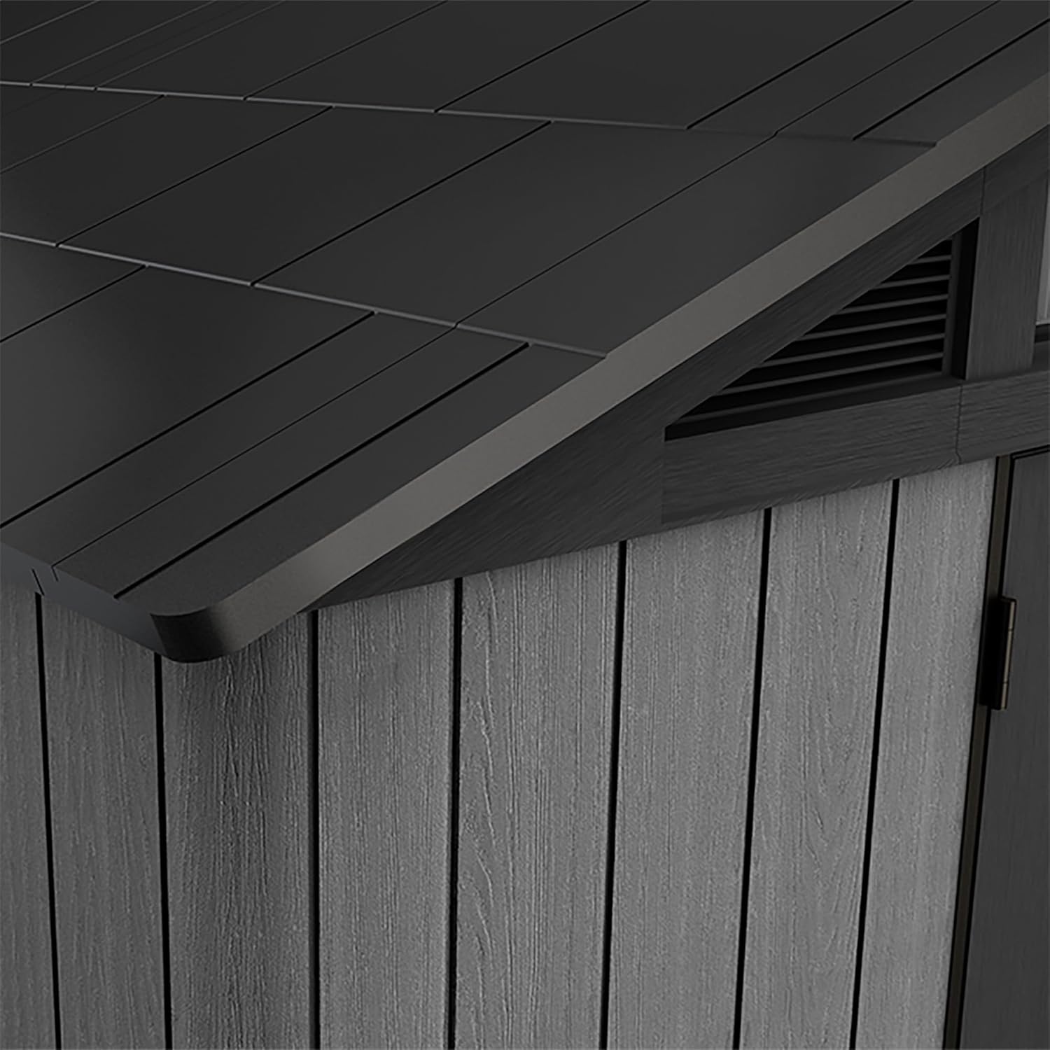 Pakevo™ | 10x15ft Stronghold Outdoor Storage Shed — Wood-Effect, Weatherproof & Steel-Reinforced