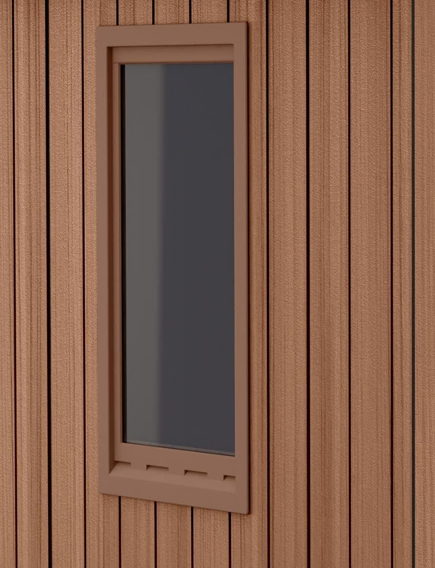 Pakevo™ | Darwin 6x4ft Double Door Garden Shed — Wood-Effect Outdoor Storage