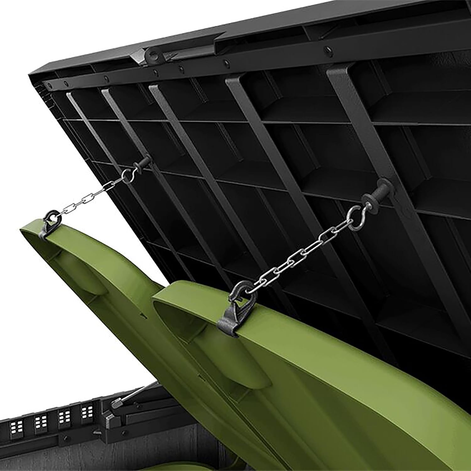 Pakevo™ | 1150L Outdoor Garden Storage Box — Lockable Weatherproof Resin Storage for Tools, Bins & BBQ